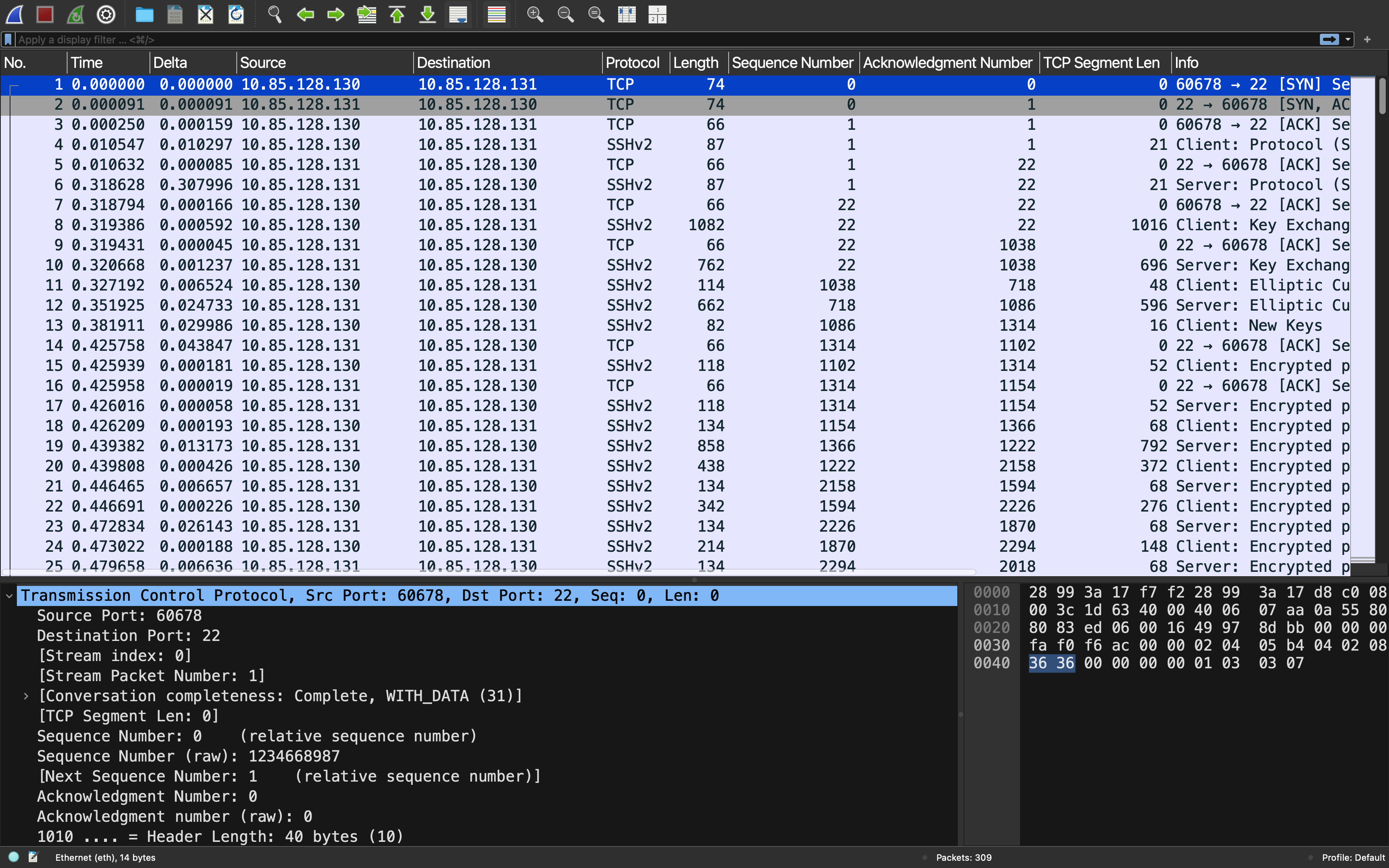 SSH Packet Capture